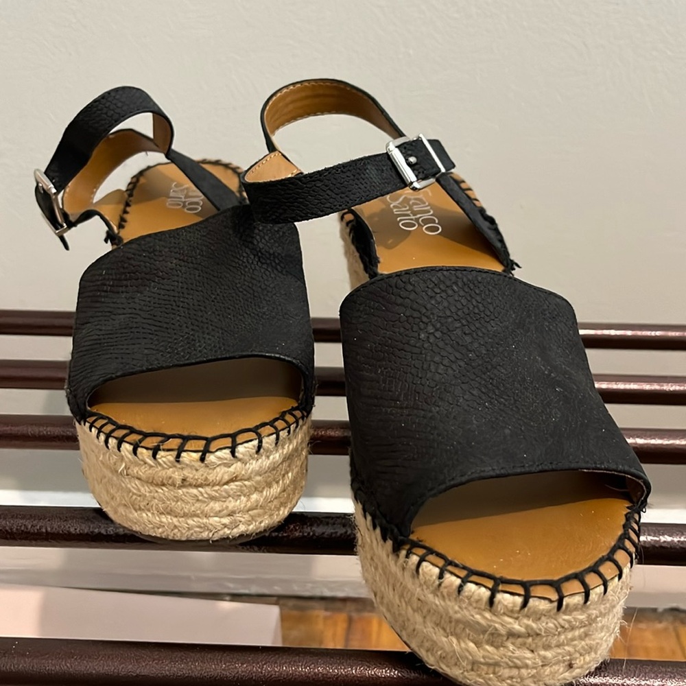 Franco Sarto Wedge Espadrille Sandals